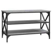 vidaXL Mueble para TV madera contrachapada 80x40x50 cm Negro, Roble Sonoma, Roble ahumado Mesa de sofá Mesa de Entrada para Salón Consola de Entrada Mueble Recibidor Mesita Mesa auxiliar Salon - details 0