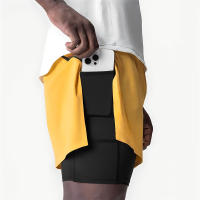 Shorts De Fitness Deportivos Para Hombres Secado Rápido Doble Capa Pantalones De Baloncesto Casual Moda Verano Running Outdoor - details 17
