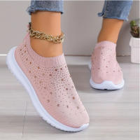 Sandalias De Verano Para Mujer Con Tacón Bajo Y Elásticas Zapatos De Interior Y Exterior Cuero Sintético Transpirable Talla Fija - details 5