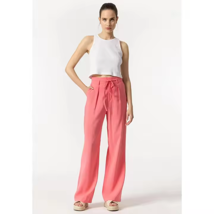 Pantalón de Tiro Medio Tiffosi Priscila Rosa - 1