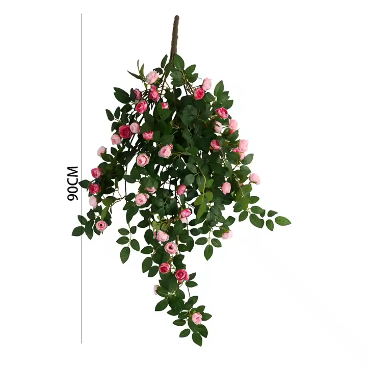 Poenia Arte Floral - Ramo de Rosas Artificiales Colgalte 87cm - REF 631065 - Decoración Duradera - 1