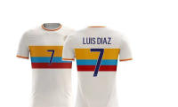Camiseta De Hombre Colombia Streetwear Fútbol 3D Impreso Secado Rápido Transpirable Para Parejas Manga Corta Cuidado Con Lavado Mecánico Estilo Casual - details 1