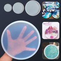 Molde De Silicona Para Artesanía Y Joyería Forma Redonda Transparente Herramienta Para La Creación De Pendientes De Epoxy Y Agates DIY - details 0