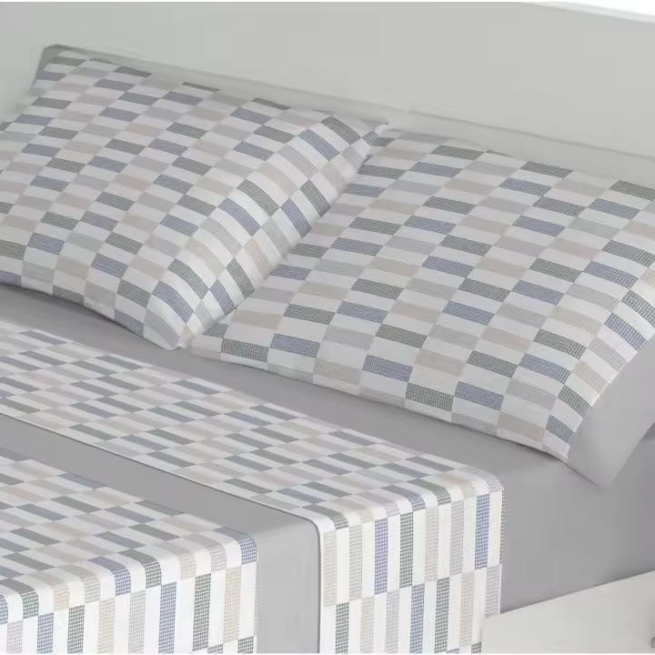Donegal Collections - Juego De Sábanas Colección Estampado Tres Piezas 50% Algodón y 50% Poliéster - Disponible para Cama De 90cm, 105cm, 135cm y 150cm - Sábanas de verano, primavera y entretiempo - Calidad extrasuave y ligera - 1