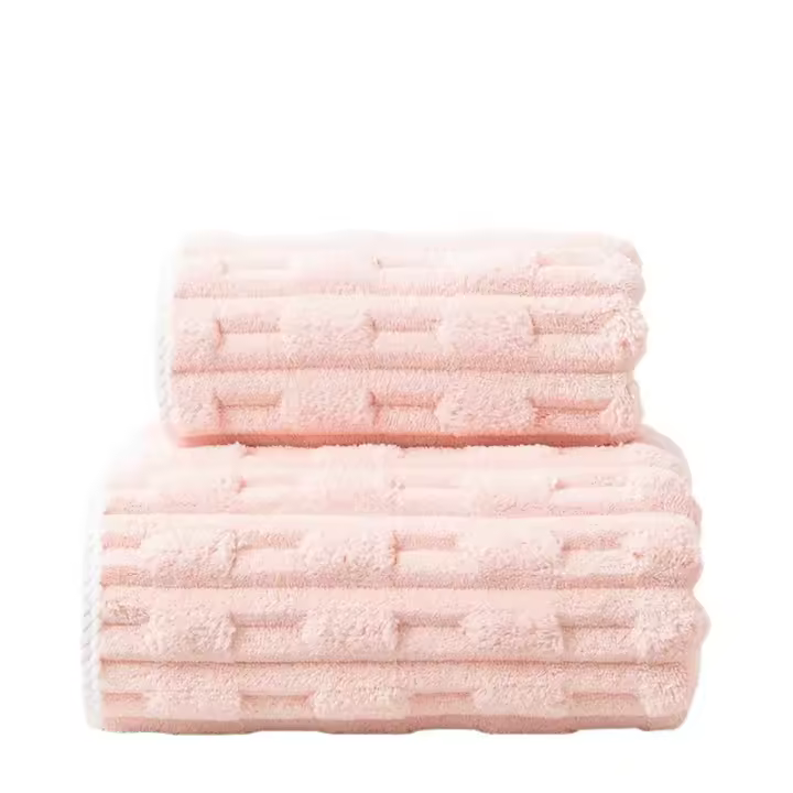 Nuevo producto, toalla de baño de terciopelo de bambú para lavar la cara, toalla de baño, gorro para secar el cabello, juego de toallas suaves y absorbentes para el hogar - 1