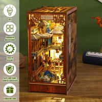 Kit De Nook DIY Estantería De Libros 3D Puzzle Con Luz Sensor LED Decoración Para Miniatura Casa De Muñecas Modelo Para Niños Y Adultos - details 7