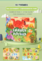 Libro De Actividades Para Niños Con Pegatinas Montessori Juguete Educativo Temprano Para Bebés Y Niños Pequeños Juego De Rompecabezas De Tablero De Aprendizaje - details 12