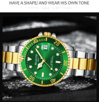 Reloj Mecánico Para Hombre Wlisth Con Calendario Y Vidrio Magnífico Verde Agua Fantasma Acero Inoxidable Resistente Al Agua - details 14