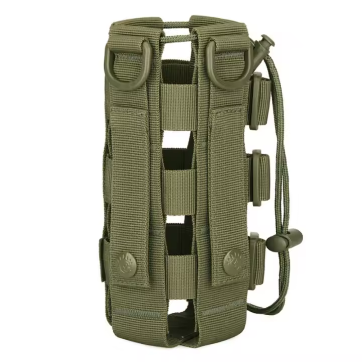 Bolsa De Agua Táctica Para Viajes Al Aire Libre Y Senderismo Con Correa De Sujeción Porta Botella Militar Molle Mejorado - 1
