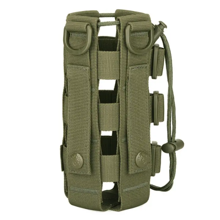 Bolsa De Agua Táctica Para Viajes Al Aire Libre Y Senderismo Con Correa De Sujeción Porta Botella Militar Molle Mejorado - 1