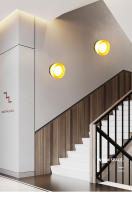Lámpara De Techo Nórdica LED Minimalista Para Balcón Dormitorio Entrada Iluminación Interior Lámpara De Vidrio Sin Control Remoto - details 3