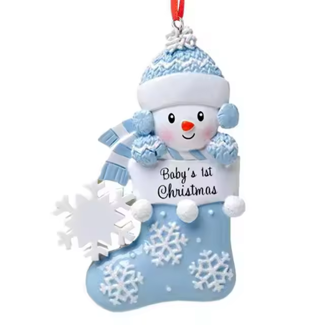 Colgante De Navidad En Forma De Calcetines Y Payaso De Resina Adorno Para Coche Y Mochila Regalo De Adornos Navideños - 1