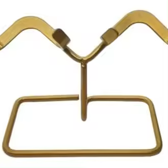 Soporte para mina de piedra de corazón de cristal natural, soporte para almacenamiento de muestras de fósiles, soportes de base dorados, fácil de instalar, fácil de usar - 1
