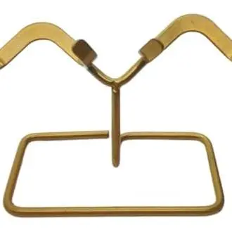 Soporte para mina de piedra de corazón de cristal natural, soporte para almacenamiento de muestras de fósiles, soportes de base dorados, fácil de instalar, fácil de usar - 1