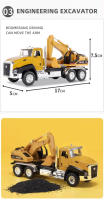 3 Pack De Vehículos De Construcción a Escala 1/50 En Metal Para Niños Juguetes De Camión Excavadora Cargador Con Retroalimentación - details 2