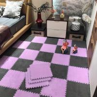 16PCS Alfombra De Piso Interconectada De Espuma De Peluche 30x30cm Alfombra De Moda Suave Para El Hogar Alfombras De Área Cuadradas - details 21