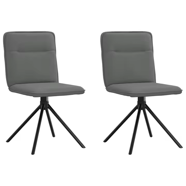 vidaXL Sillas de comedor 2 unidades tela en color Gris oscuro/Taupé/Gris nube y más | cómodas modernas ergonómicas para comedor cocina salón hogar - 1