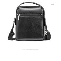 Bolso De Hombro Vintage Para Hombres Bolsos Cruzados Retro Con Cierre De Cremallera Bolsa De Mano De Nylon Para Occasiones Versátiles - details 5