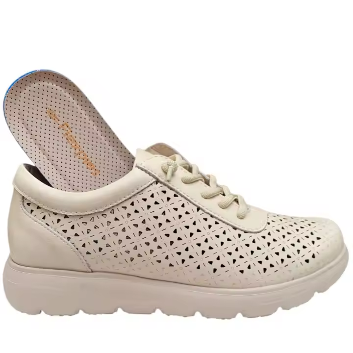 CALZAZUL 422 BEIG Sneakers mujer 35465 25V CASUAL SPORT PICADOS BEIGE - 1