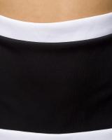 Vestido vendaje blanco y negro con vientre abierto marca generica - details 0