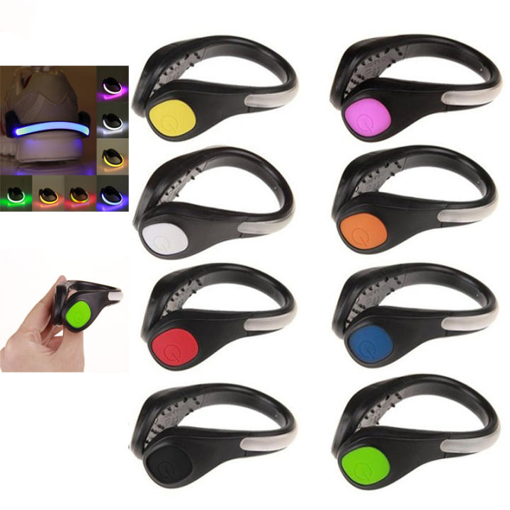 Luz LED Para Running Exterior Clip Para Zapatos De Bicicleta Seguridad Nocturna Advertencia Brillante Luz De Flash Deportiva