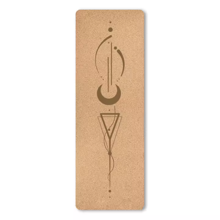 Ecologica Estera de Yoga Antideslizante - Estera de Yoga de Corcho Natural, Incluye Correa para el Hombro y Bolsa de Transporte, para Yoga y Pilates, Estera Deportiva - 1