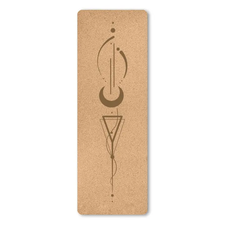 Ecologica Estera de Yoga Antideslizante - Estera de Yoga de Corcho Natural, Incluye Correa para el Hombro y Bolsa de Transporte, para Yoga y Pilates, Estera Deportiva - 1