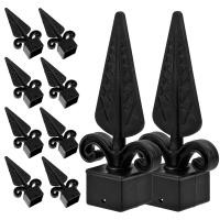 10 Pcs Cubiertas De Columna Para Valla Cabezas De Murdle En Plástico Accesorios Para Jardín Capas De Poste Decorativas - details 6