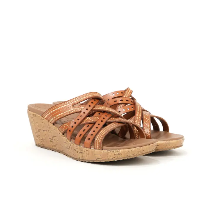 Skechers - Sandalias Cuñas Mujer 119578 Lug Cuero - 1