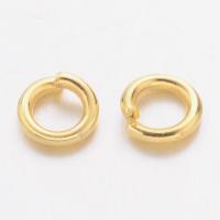 Anillos De Salto De Latón 1100pcs/50g Sin Cadmio Ni Plomo Dorados 20 Onzas 4x0.8mm Diámetro Interior: 2.4mm Para Joyería Y Manualidades - details 1