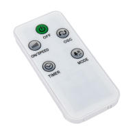 Cofan Ventilador de pared con temporizador y mando a distancia  Potencia de 50 W  Con tres Velocidades   Color Blanco - details 2