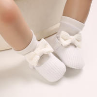 Zapatos De Bebé Para Niñas Nuevos Antideslizantes Con Lazo Suave Para El Primer Caminar De 0 a 18 Meses Zapatos De Princesa - details 23