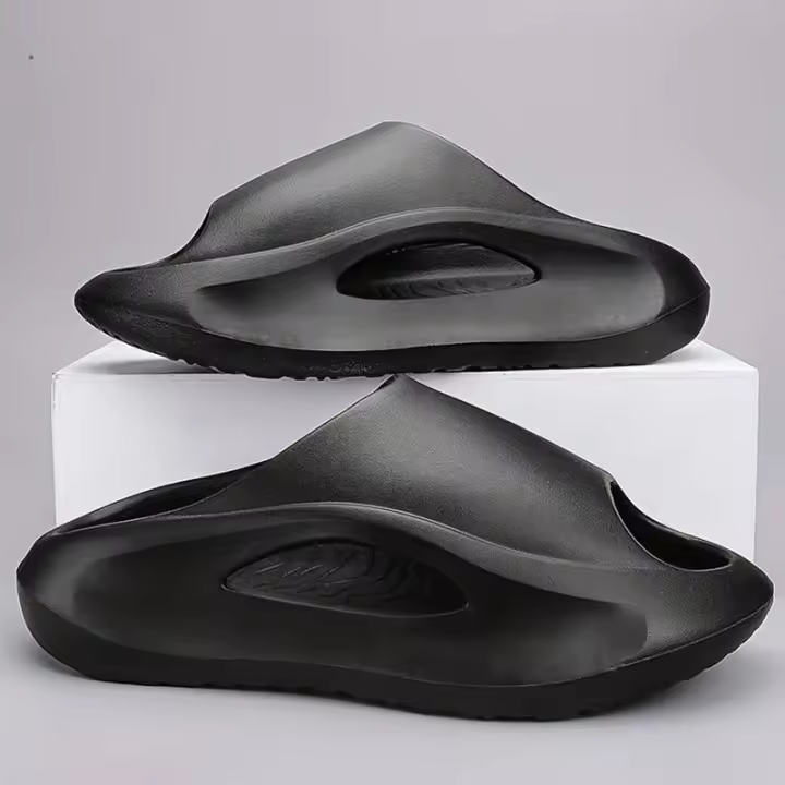 Zapatillas De Nubes Para Hombre Antideslizantes Casual Con Tobillero Abierto Para Interior Exterior Playa Ducha Primavera Y Verano - 1