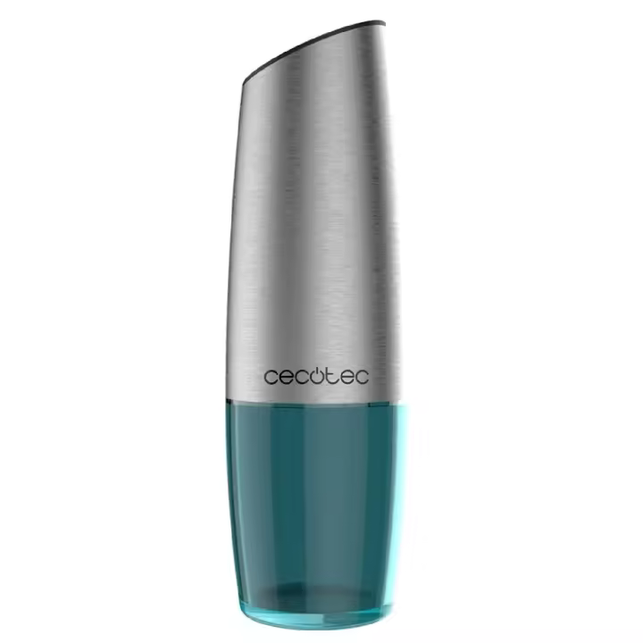 Cecotec Molinillo de Especias Eléctrico InstantMill Gravedad. Cuerpo de acero inoxidable con función de gravedad, Molinillo de cerámica, Molienda ajustable, Ventanas de acrílico, Luz LED incorporada - 1