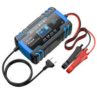 Cargador De Batería Automático FOXSUR 12V 24V Con Pantalla LCD Para Coche Motocicleta Camión Batería AGM Plomo-Acida Reparación De Pulso - details 14