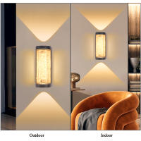 Lámpara De Pared Moderna Para Exteriores Luz De Puerta Impermeable Con Cristal Iluminación De Dormitorio Para Pasillo Jardín Decoración De Patio Luz LED Self-Contained No Dimmable - details 4