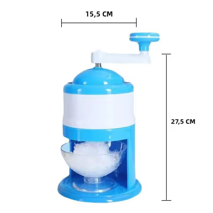 Mini Trituradora De Hielo Manual ABS Para Cocina Y Hogar Trituradora De Hielo Pequeña Para Niños Hielo De Crema DIY Máquina De Hielo Manual Pequeña Azul - 1