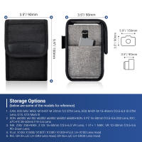 Estuche Para Cámara Sin Espejo JJC Para Sony A6700 A6600 A6500 A6400 A6300 A6100 A6000 ZV1F ZV-E10 Ricoh GR3 HDF GR IIIx GRIII - Bolsa De Viaje Ajustable Y Resistente Al Agua - details 1