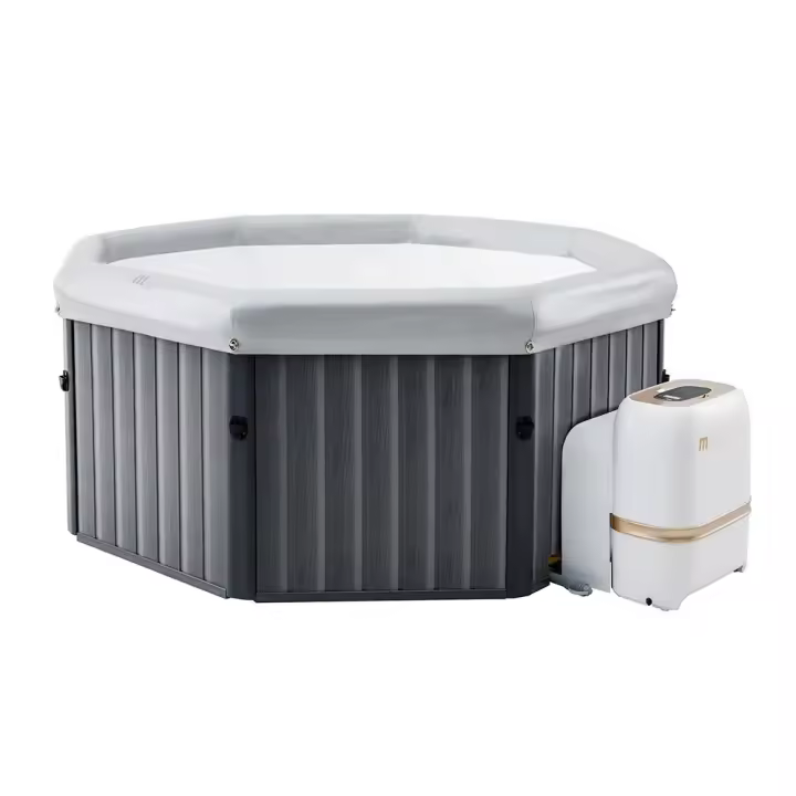 TempoStyle-Octogonal Jacuzzi MSpa Toscana F-TU062W (6 puestos) | 193x73cm | 1200 litros | 138 Chorros de aire de masaje de 3 velocidades | Cubierta Térmica incluida - 1