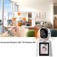 2.4G WIFI Cámara de seguridad inteligente para el hogar, Cámara de video-llamada bidireccional, cámara de seguridad interior inalámbrica 2,8 pulgadas pantalla 360 ° Wifi cámara, llamada activa, visión nocturna, detección de movimiento AI, 1080P HD Monitor - details 1
