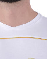 Emporio Armani EA7 Camiseta Algodón Hombre Blanco Gold 3ZPTA4PJL2Z 1100 - details 6
