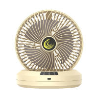 Ventilador de Mesa, Oscilación Automática de 120 °, Iluminación LED, Ventilador Silencioso USB, Ajustado PARA EL Hogar, Oficina, Dormitorio - details 1