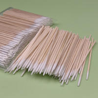 100pcs Ultra-Pequeños Cotonetes Desechables Lint-Free Micro Cepillos De Madera Para Extensión De Pestañas Herramientas De Eliminación De Pegamento - details 9