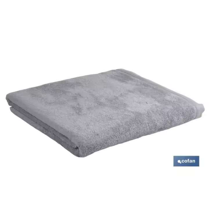 Toalla lavabo gris perla gr.580/m2 gama perlan 50x100cm - 1