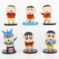 Set De 6 Figuras De Acción Anime Crayon Shin-chan Edición Cute Juguetes Para Coleccionistas Unisex PVC Tamaño 6.5cm - details 3