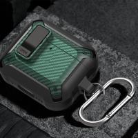 Nueva Funda Para AirPods 4 Generación TPU Militar Antigolpes Protectora Con Cierre Seguro Funda Rígida PC Para AirPods 4 - details 2
