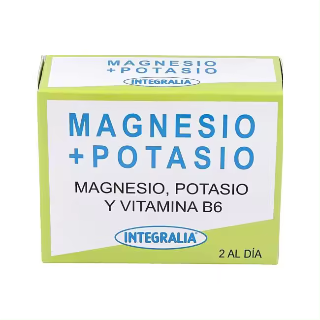 Integralia Magnesio + Potasio 60 Cap - Suplemento Nutricional para Mejorar el Rendimiento Físico - 1
