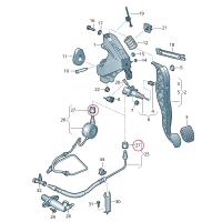Juego De Reparación De Cilindro Esclavo Y Maestro Para Coche Tubo De Sellado Para VW Arteon 3H 2017-2020 Golf Mk6 AJ Mk7 141143A 1K0798741 - details 5