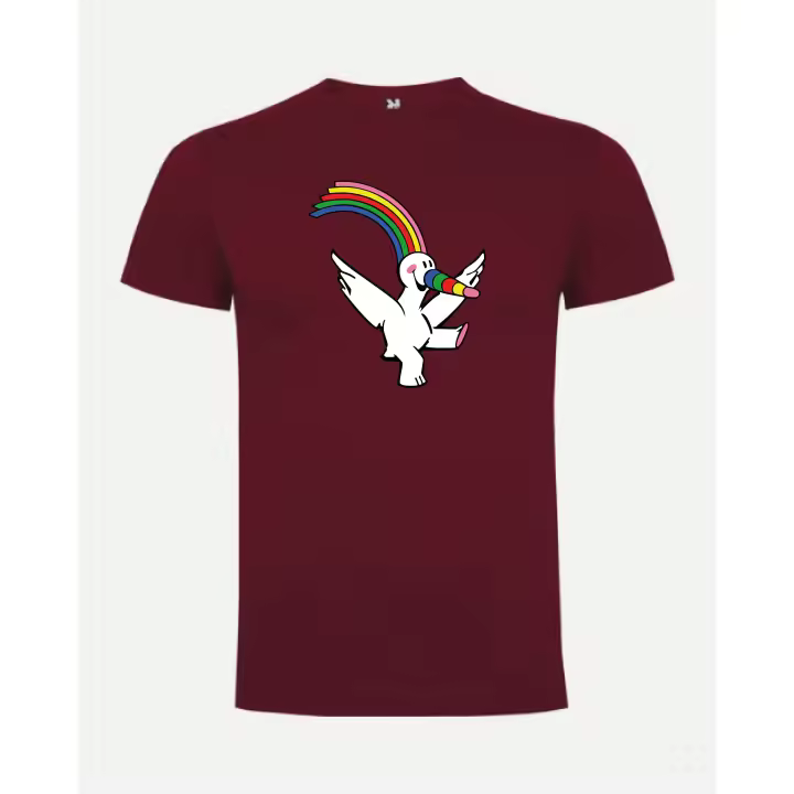 Camiseta roly hombre curro mascota de la expo 92 en impresión dtf de máxima calidad y durabilidad - 1