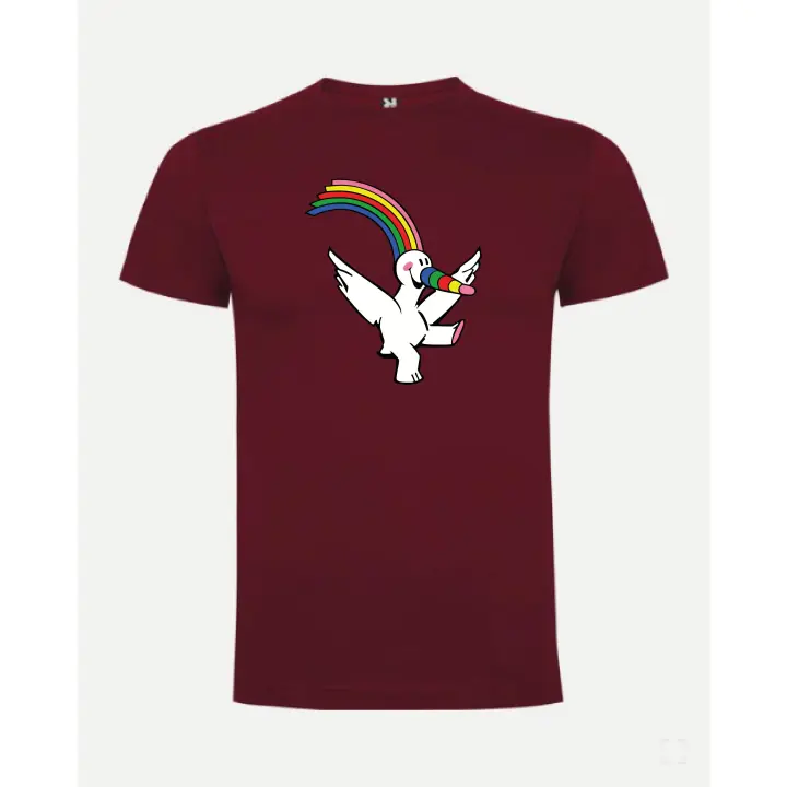 Camiseta roly hombre curro mascota de la expo 92 en impresión dtf de máxima calidad y durabilidad - 1
